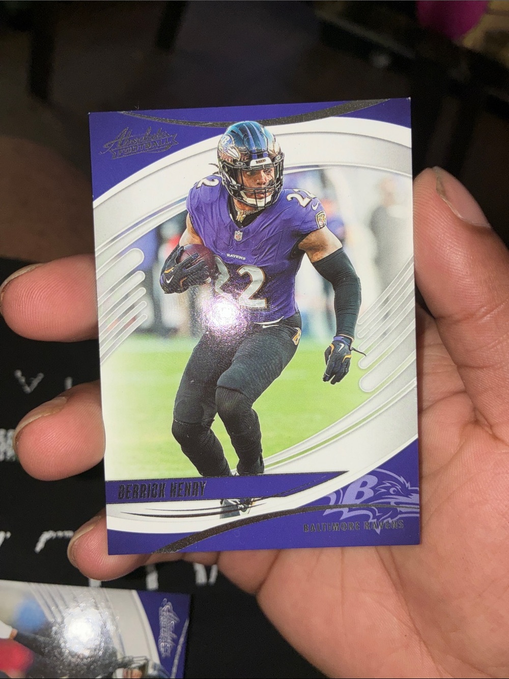 Panini Purple Black Baltimore Ravens Derrick Henry Football Card